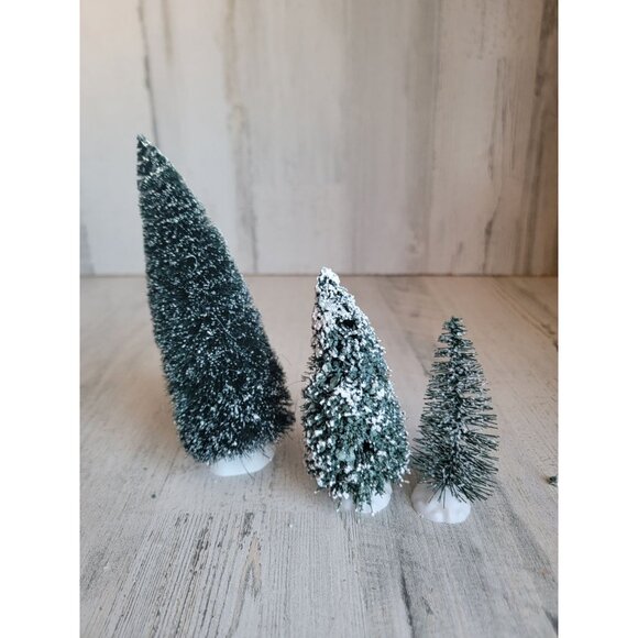 Frosted tree mini branch village accessory xmas - Picture 3 of 6